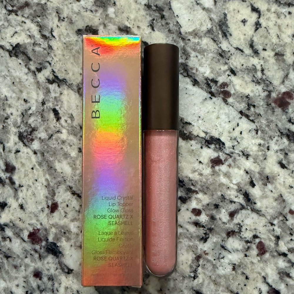 Becca Liquid Crystal Lip Topper in Rose Quartz x Seashell